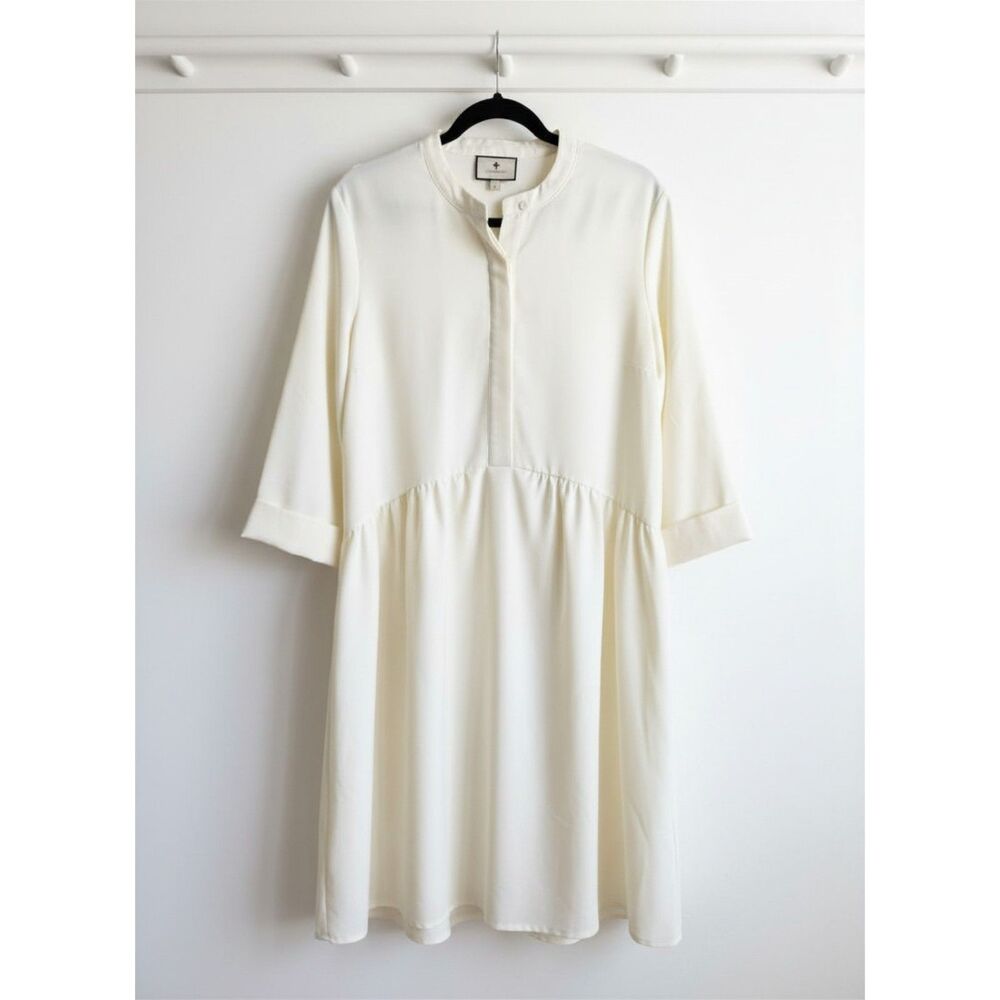 Tuckernuck Royal Shirt Dress | Ivory Large